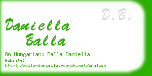 daniella balla business card